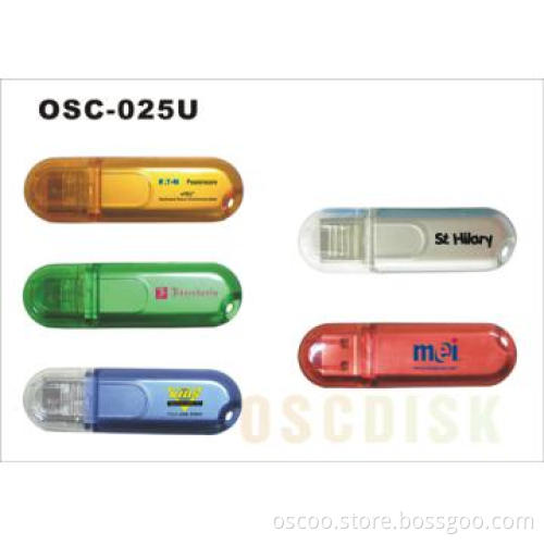 Clear style USB flash drive with Translucent Cover